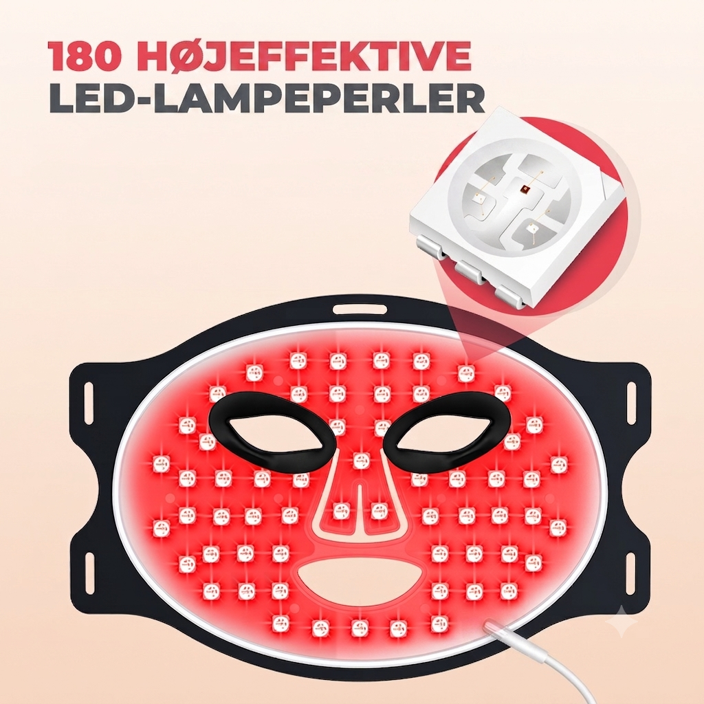 Lumina Care Rødlys Terapi Ansigt- & Halsmaske